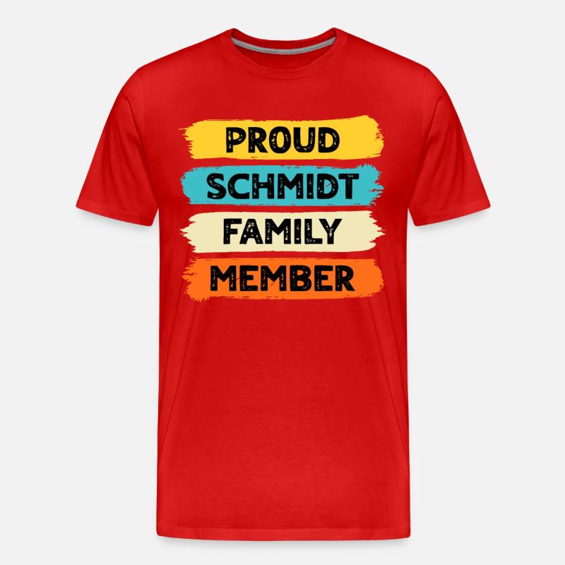 Stolzer Schmidt - Männer Premium Bio T-Shirt - Rot