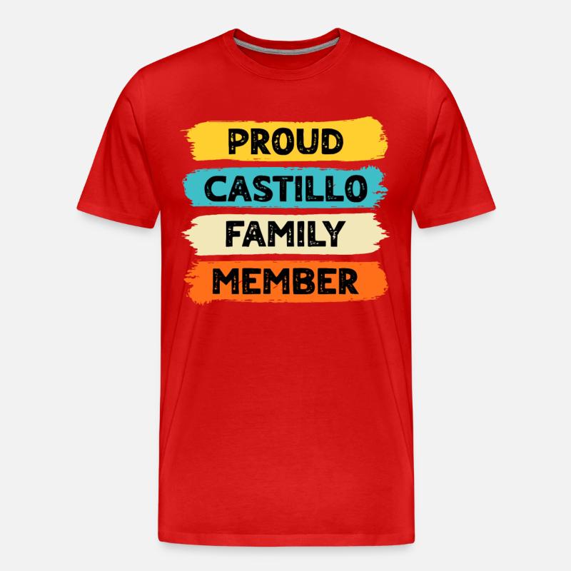 Stolzer Castillo - Männer Premium Bio T-Shirt - Rot