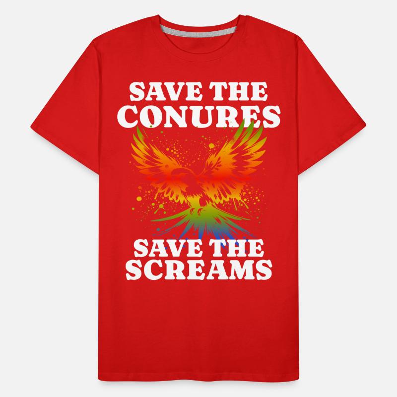 Save Sun Conure Männer Premium Bio T-Shirt