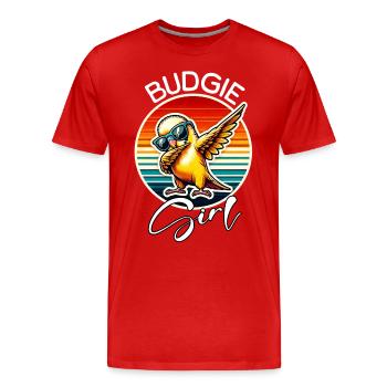 Perruche perruche fille - T-shirt bio Premium Homme - rouge - Devant - Damien (186cm)
