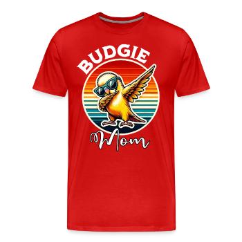 Perruche perruche Maman - T-shirt bio Premium Homme - rouge - Devant - Damien (186cm)