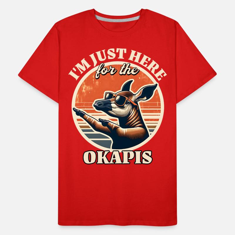Okapi Forest Giraffe Sayings Men's Premium Organic T-Shirt