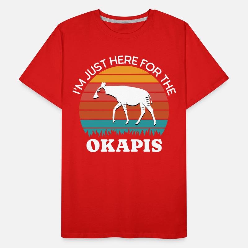 Okapi Forest Giraffe Sayings Men's Premium Organic T-Shirt