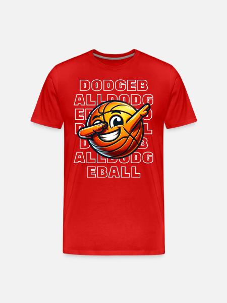 Dodgeball - Männer Premium Bio T-Shirt - Rot