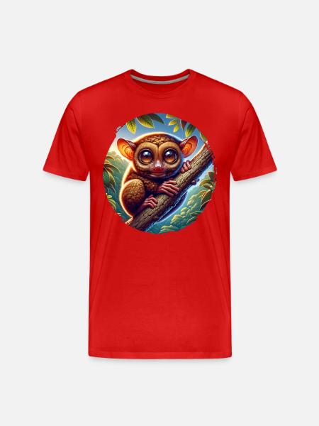 Tarsier - Men's Premium Organic T-Shirt - red
