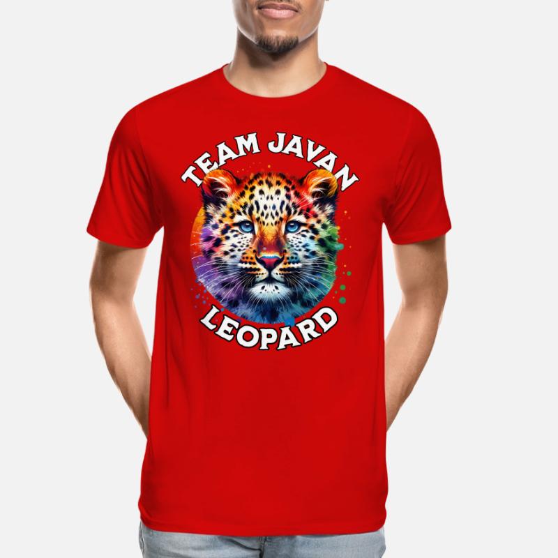 Java Leopard Sprüche Männer Premium Bio T-Shirt