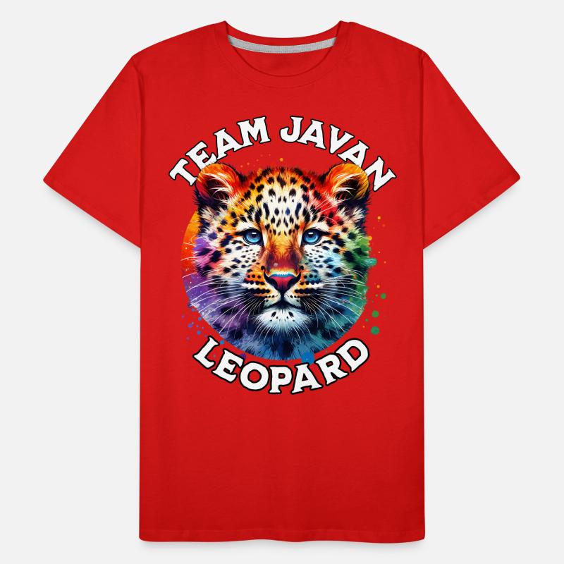 Dictons de léopard de Java T-shirt bio Premium Homme