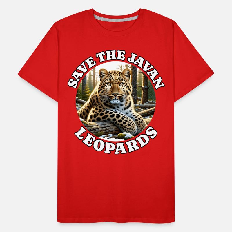 Java Leopard Männer Premium Bio T-Shirt