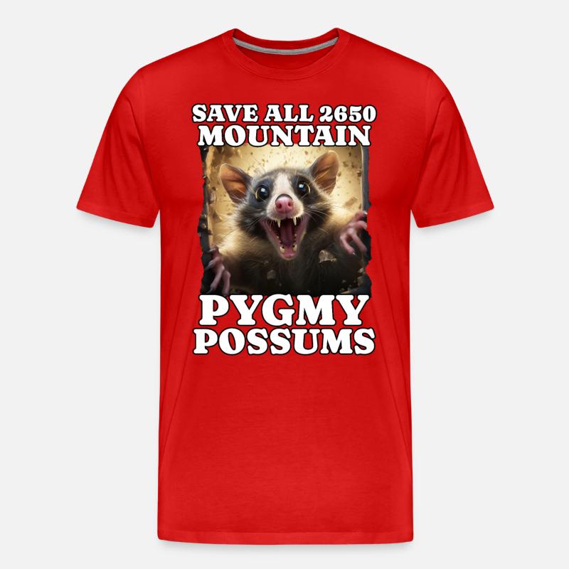 Save Bergbilchbeutler - Männer Premium Bio T-Shirt - Rot