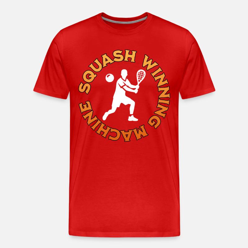 Squash Gewinner - Männer Premium Bio T-Shirt - Rot