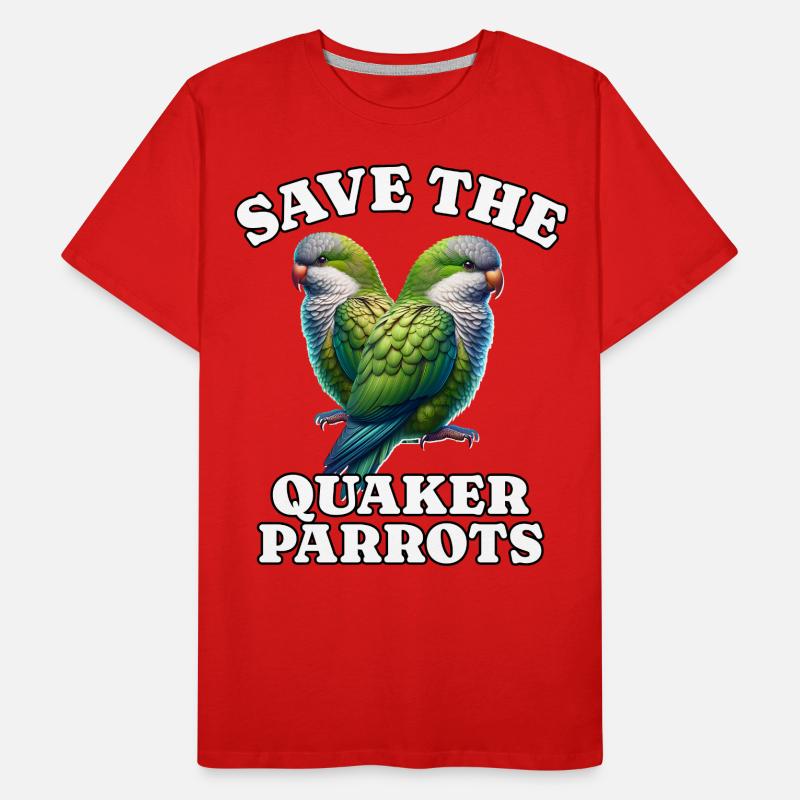 Perruche moine Sauver Perroquet Quaker T-shirt bio Premium Homme