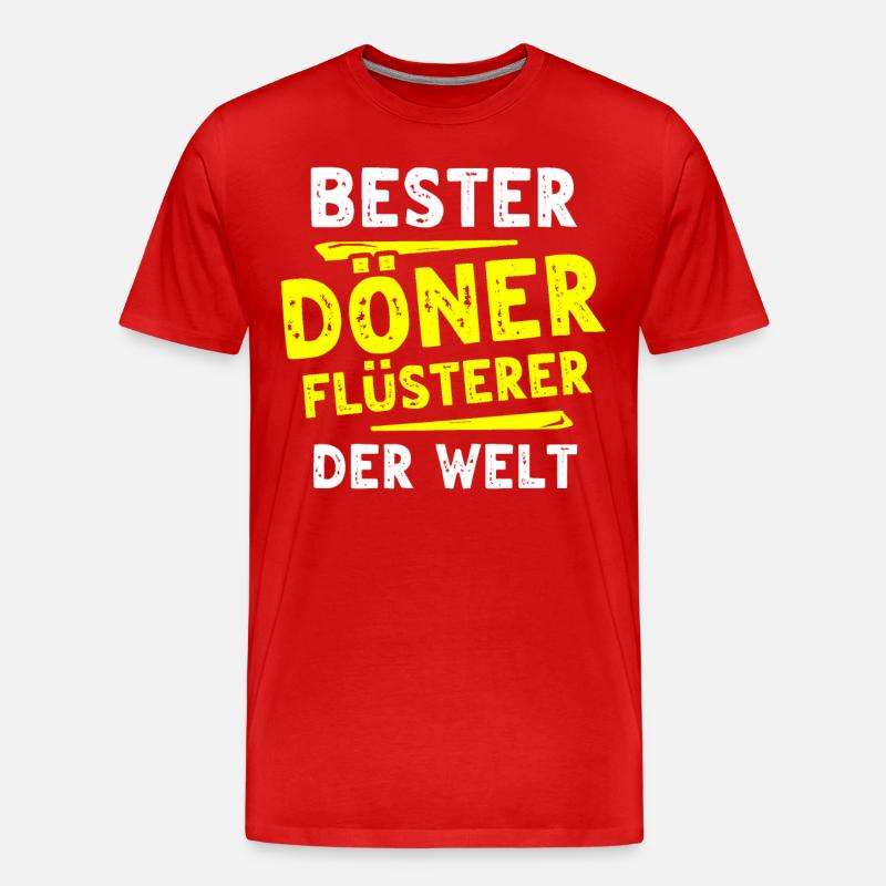 Döner Geschenk - Männer Premium Bio T-Shirt - Rot