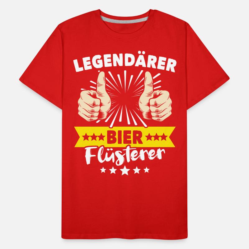 Bier Sprüche Männer Premium Bio T-Shirt