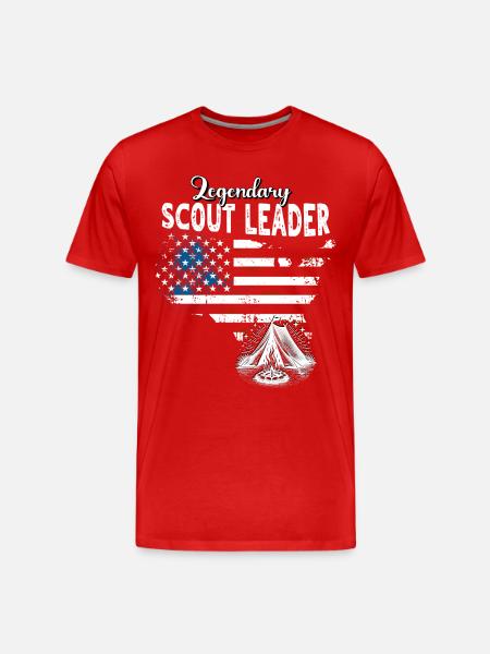 Scout Leader US - Men's Premium Organic T-Shirt - red