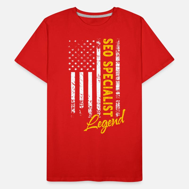 SEO Manager Legende Männer Premium Bio T-Shirt