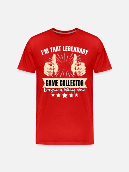 Legendary Game Collector - Men's Premium Organic T-Shirt - red