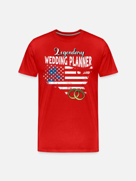 Wedding Planner US - Men's Premium Organic T-Shirt - red