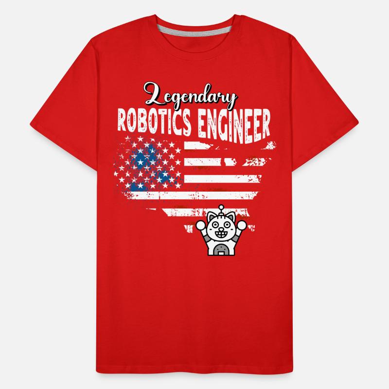 Robotics Engineer US Men's Premium Organic T-Shirt