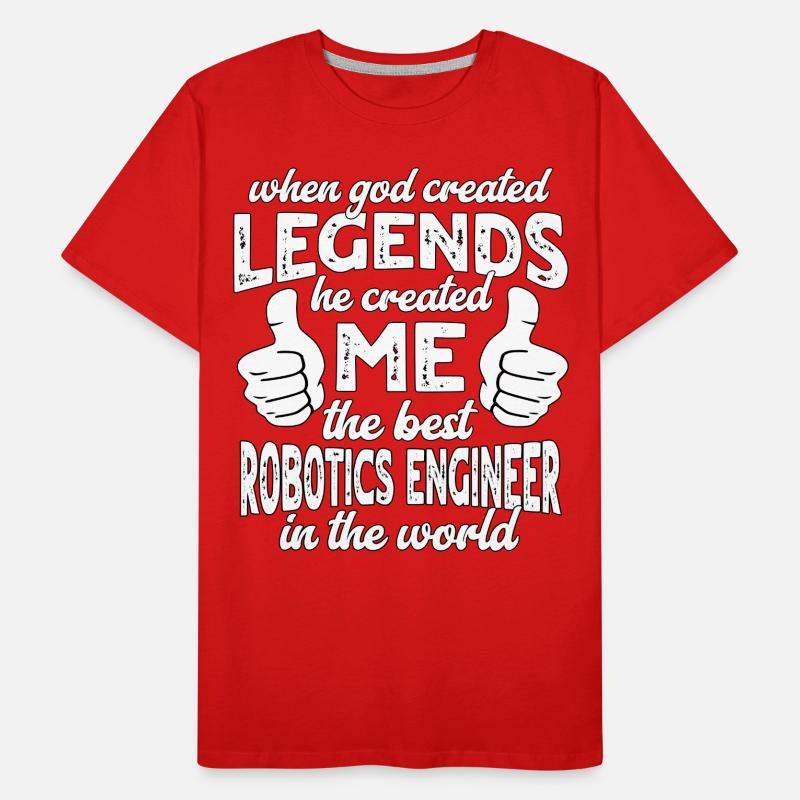Best Robotics Engineer Legend Men's Premium Organic T-Shirt