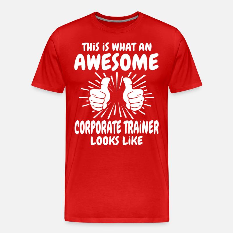Mitarbeitercoach - Männer Premium Bio T-Shirt - Rot