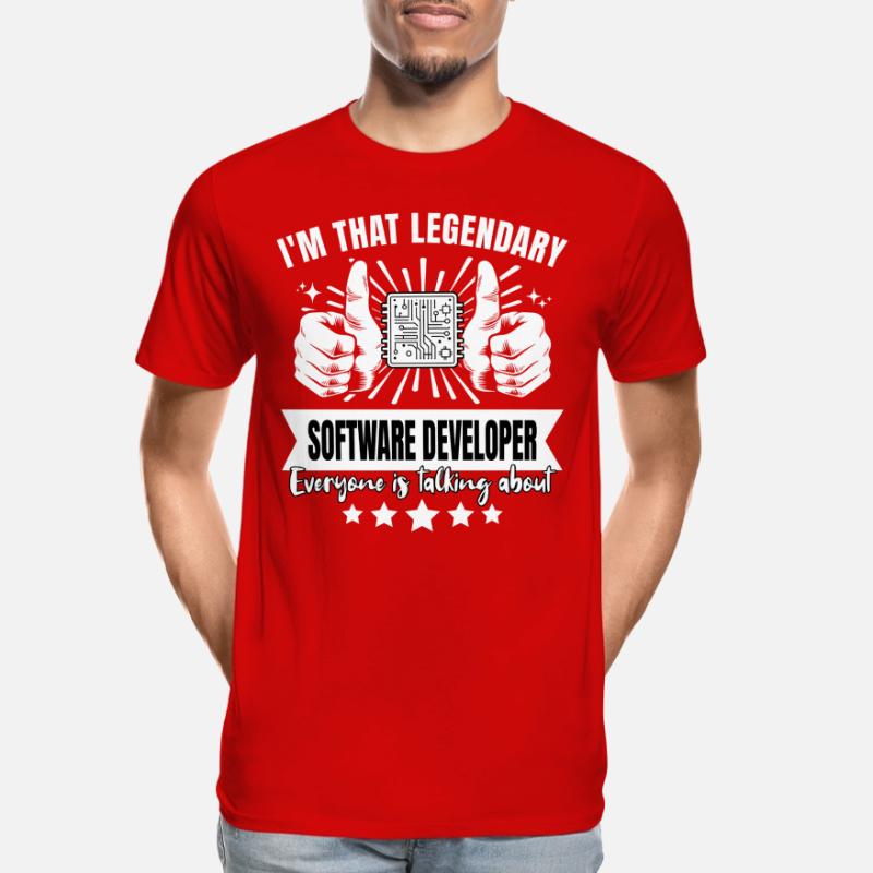 Legendary Software Developer Legend Men's Premium Organic T-Shirt