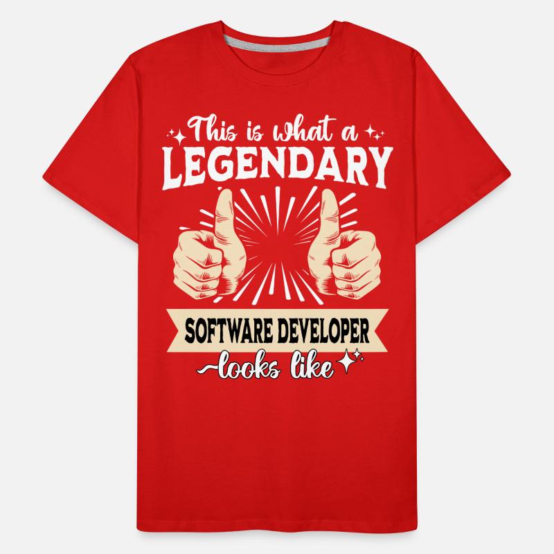Legendary Software Developer Men's Premium Organic T-Shirt