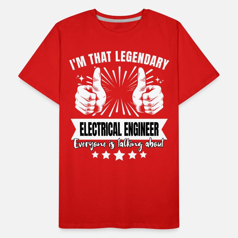 Legendary Electrical Engineer Legend Men's Premium Organic T-Shirt