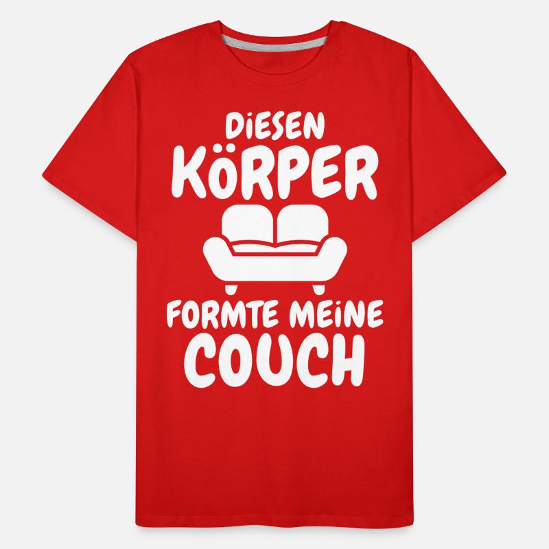 Couch Formte Körper Männer Premium Bio T-Shirt