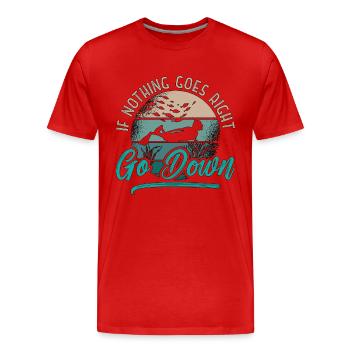 Apnée Apnéiste Apnée Apnée Plongée Cadeau - T-shirt bio Premium Homme - rouge - Devant - Damien (186cm)