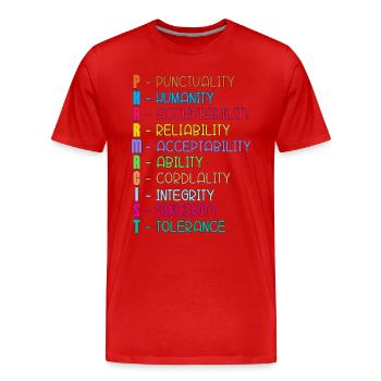 Technicien en pharmacie Technicien en pharmacie Cadeau - T-shirt bio Premium Homme - rouge - Devant - Damien (186cm)
