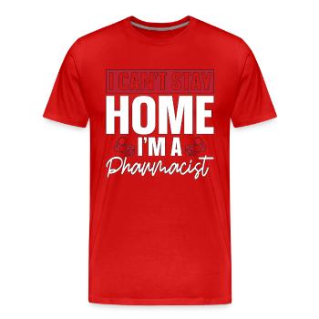 Technicien en pharmacie Technicien en pharmacie Cadeau - T-shirt bio Premium Homme - rouge - Devant - Damien (186cm)
