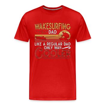 Wakeboard Wakeboard Wakeboarder Wake Cadeau - T-shirt bio Premium Homme - rouge - Devant - Damien (186cm)