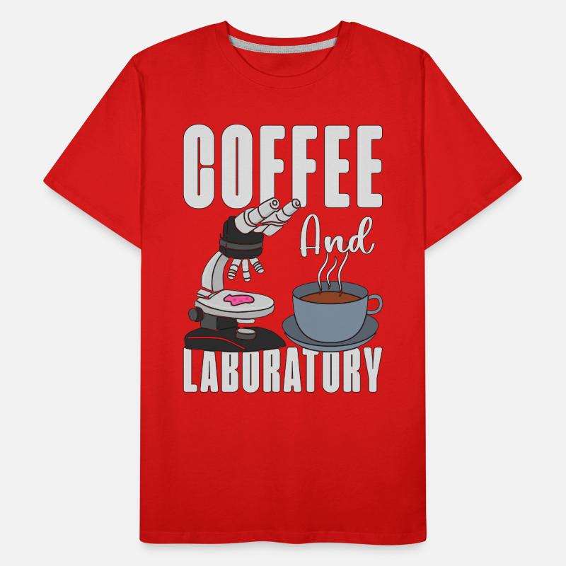Technicien de laboratoire Technicien de laboratoire Coffee Science Gift T-shirt bio Premium Homme