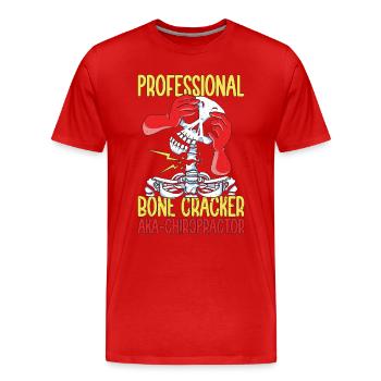 Chiropratique Physio Chiropraticien Cool Cadeau - T-shirt bio Premium Homme - rouge - Devant - Damien (186cm)