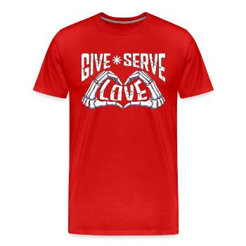 Chiropraticien Physio Chiropraticien Cadeau d’amour - T-shirt bio Premium Homme - rouge - Devant - Damien (186cm)