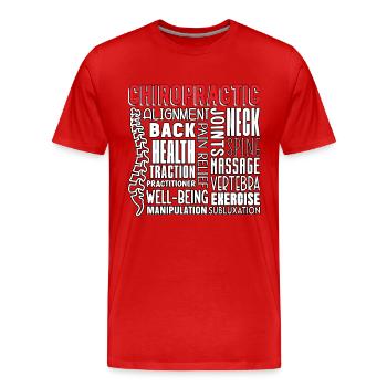 Chiropraticien Chiropractic Physio Cool Gift - T-shirt bio Premium Homme - rouge - Devant - Damien (186cm)