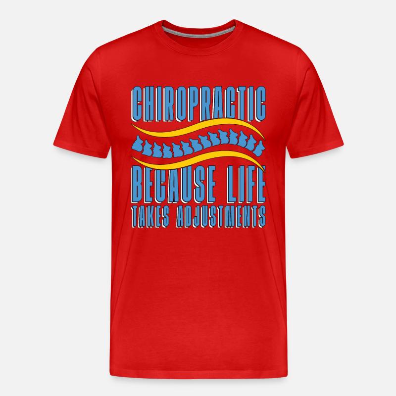 Chiropraktik Physio Chiropraktiker Cool Geschenk - Männer Premium Bio T-Shirt - Rot