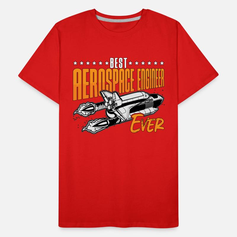 Best Aerospace Engineer Ever Engineering Space Männer Premium Bio T-Shirt
