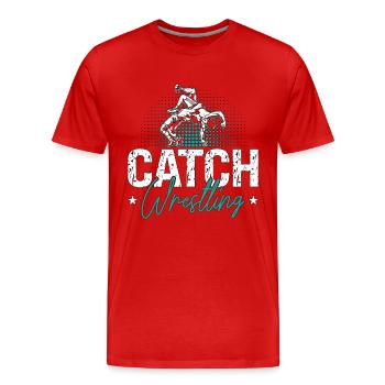 Catch Wrestling Training Wrestler Fight Grappling - T-shirt bio Premium Homme - rouge - Devant - Damien (186cm)