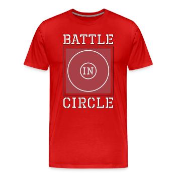 Catch Wrestling Battle In Circle Wrestler Fight - Männer Premium Bio T-Shirt - Rot - Vorne - Damien (186cm)