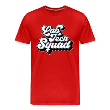 Lab Technician Lab Tech Squad Clinical Laboratory - Männer Premium Bio T-Shirt - Rot - Vorne - Damien (186cm)