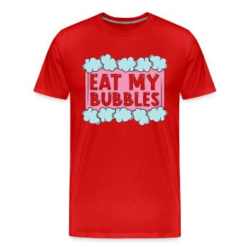 Soapmaking Eat My Bubbles Handicrafts Soap Maker - Men's Premium Organic T-Shirt - red - Front - Damien (186cm)