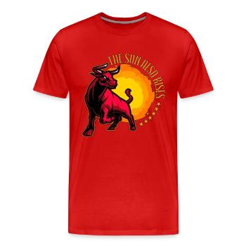 La tauromachie Le soleil se lève aussi Rodéo Bullero - T-shirt bio Premium Homme - rouge - Devant - Damien (186cm)