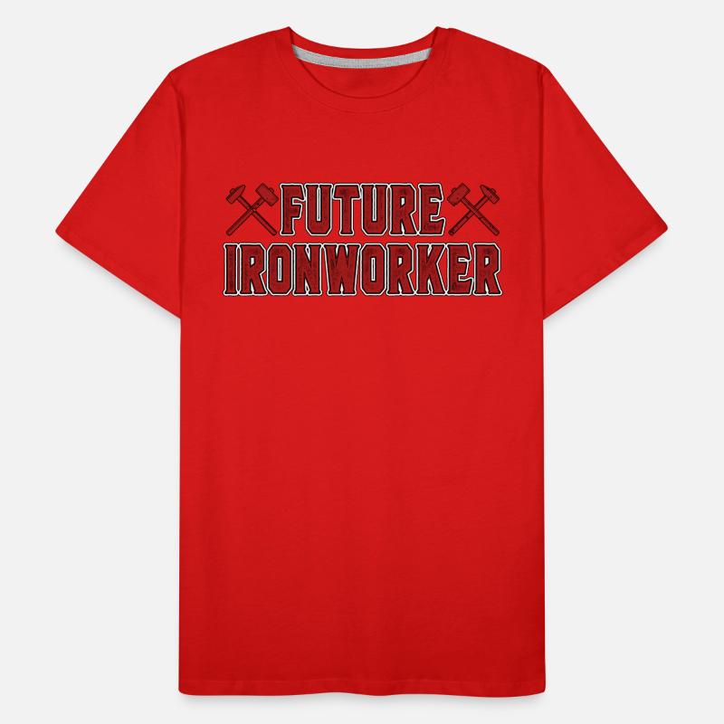 Ironworker Future Ironworker Construction Worker Men's Premium Organic T-Shirt