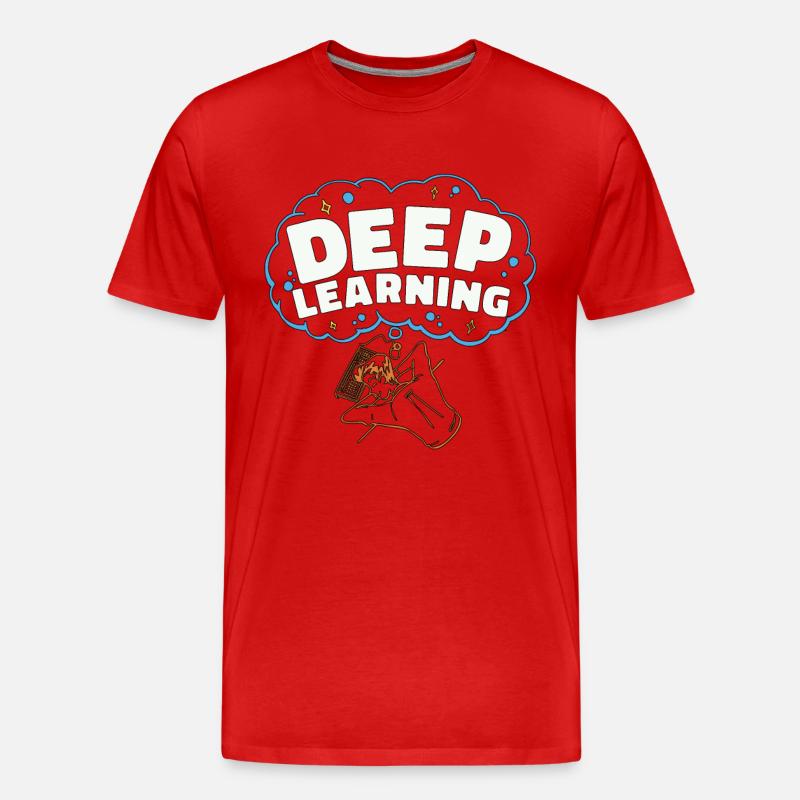 Artificial Intelligence Deep Learning Programmer - Männer Premium Bio T-Shirt - Rot