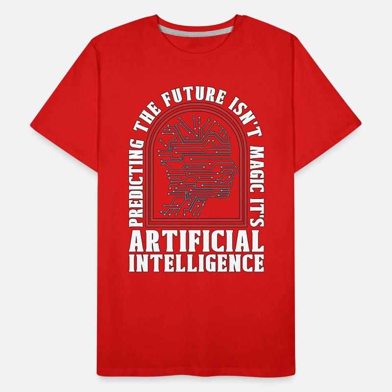 Artificial Intelligence Predicting The Future Men's Premium Organic T-Shirt