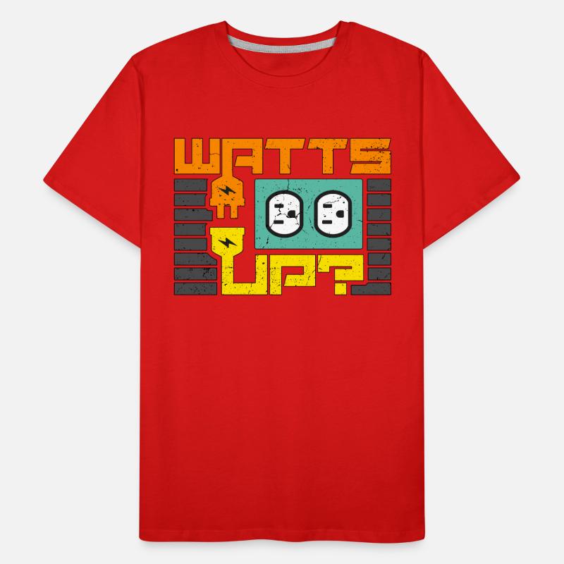 Electrical Engineering Watts Up Lineman Engineer Men's Premium Organic T-Shirt