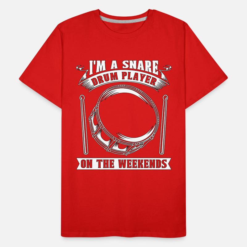 Snare Drum I'm A Snare Drum Player On Percussion Men's Premium Organic T-Shirt
