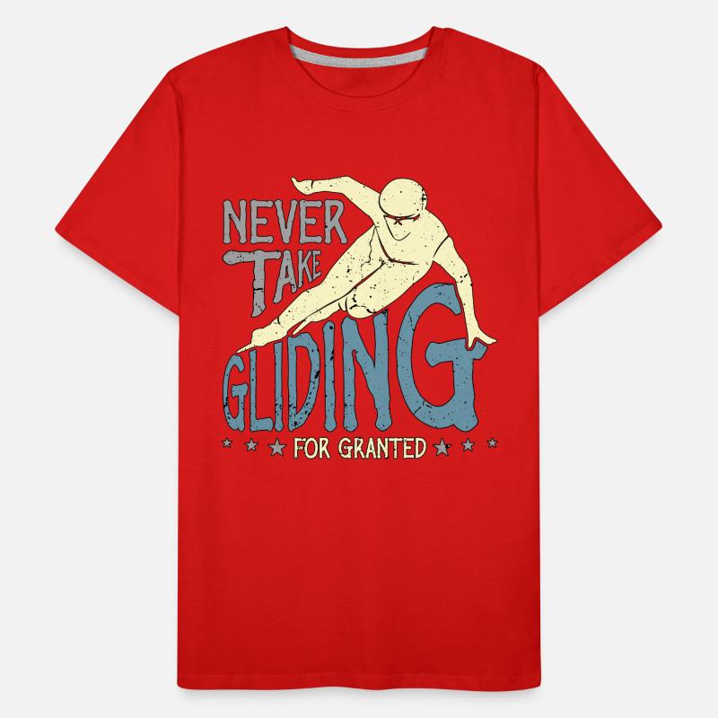 Speed Skating Never Take Gliding For Short Track Männer Premium Bio T-Shirt