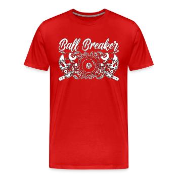 Cue Sports Ball Breaker Snooker Player Pool Player - Männer Premium Bio T-Shirt - Rot - Vorne - Damien (186cm)